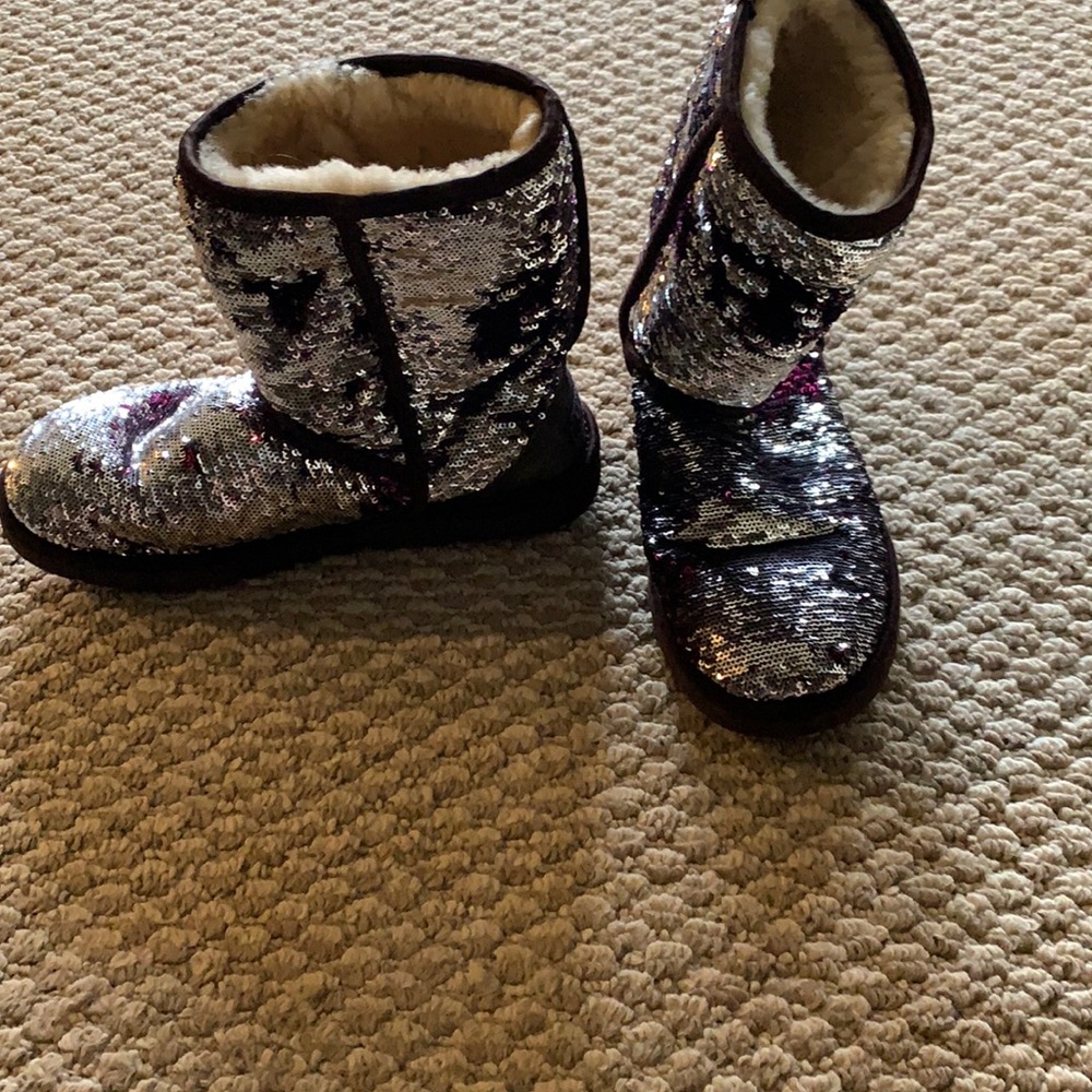 Reversible sequin UGG boots